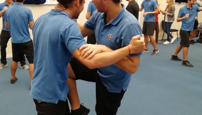 Year 7 PSHCE students get to grips with self-defense under the guidance of top martial arts expert.